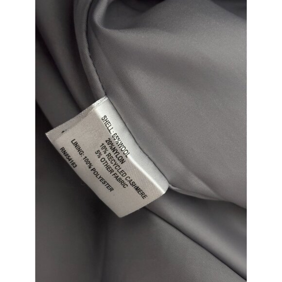 Calvin Klein Women's Peacoat Sz 4 Charcoal Gray Double Breasted Wool Blend Coat - Picture 5 of 6